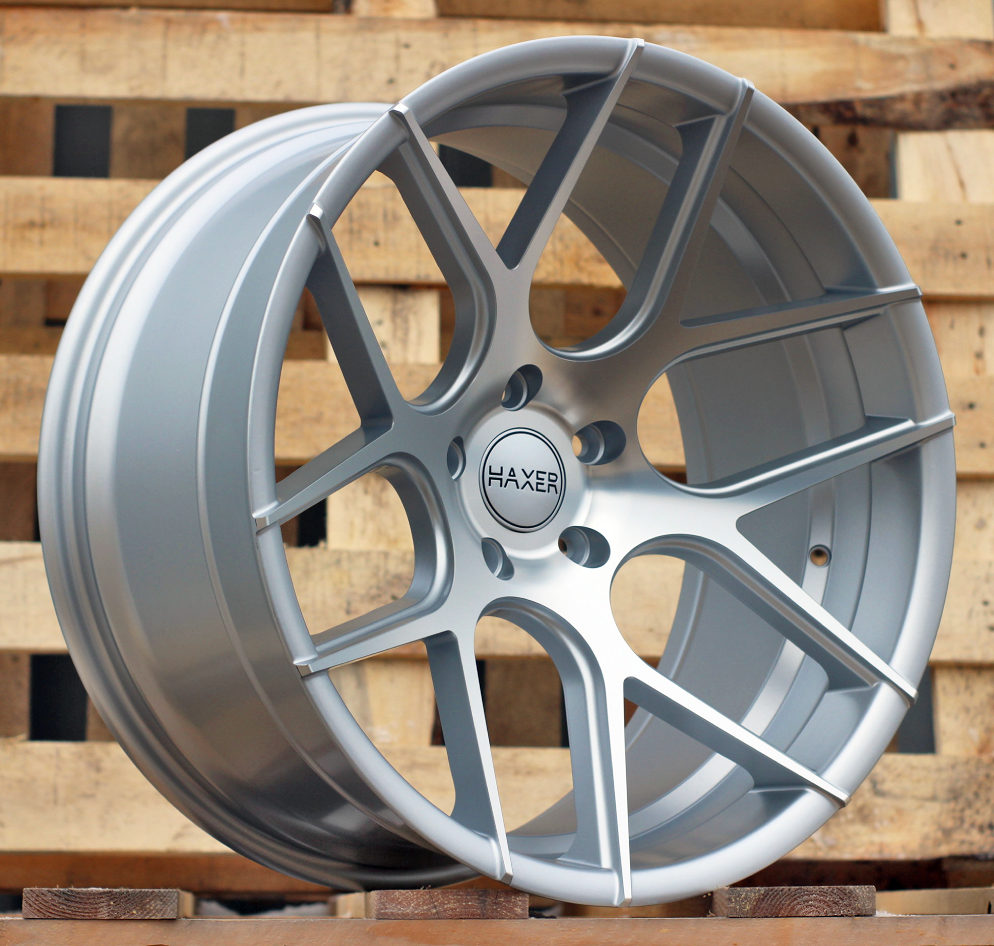 Jante HAXER 20x10 ET40 5x120 - Polished Silver Half Matt