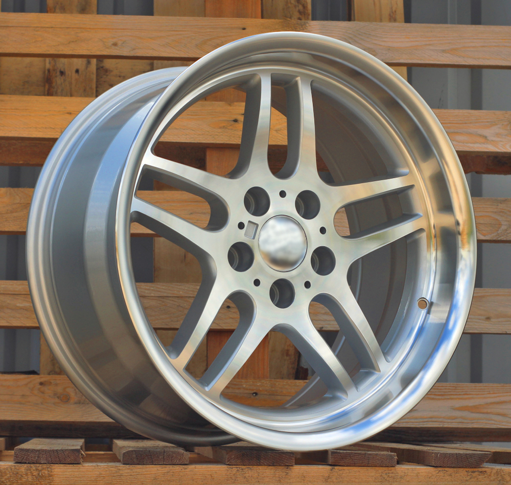 Jante BMW 18x9,5 ET20 5x120 - Silver+Polished Lip