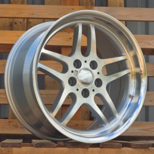 Jante BMW 17x8 ET20 5x120 - Silver+Polished Lip