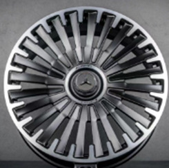 Jante Mercedes 20x8,5 ET32 5x112 - Black Polished Half Matt