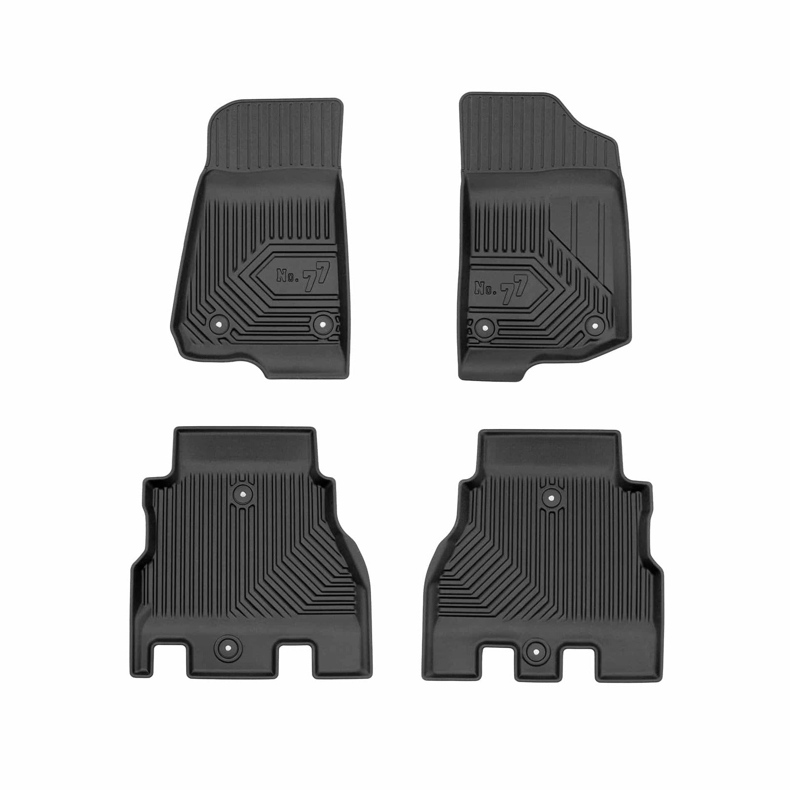 PACK 4 TAPETES BORRACHA NO.77 JEEP WRANGLER IV 2017->