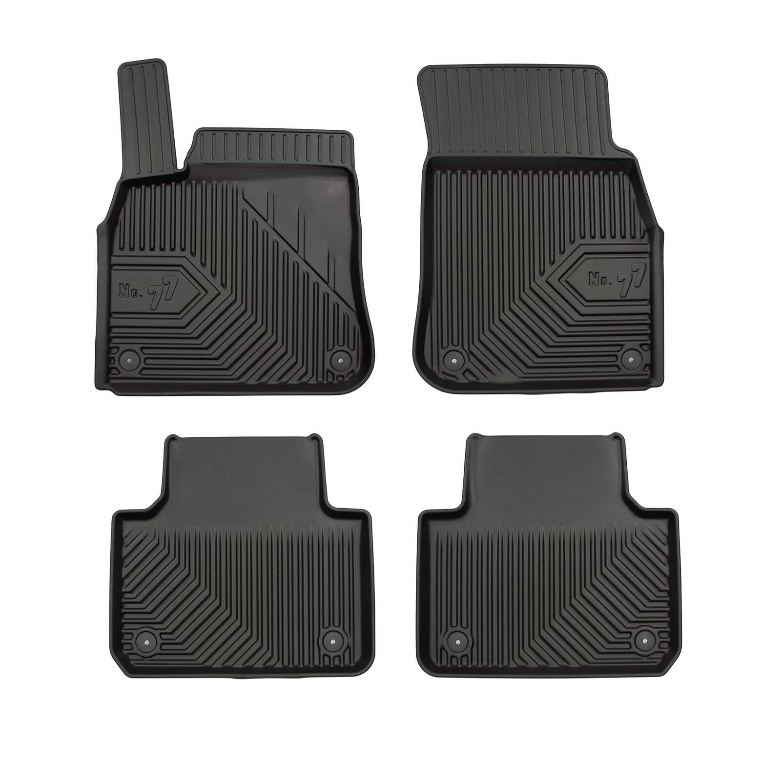 PACK 4 TAPETES BORRACHA NO.77 VOLKSWAGEN TOUAREG III 2018->
