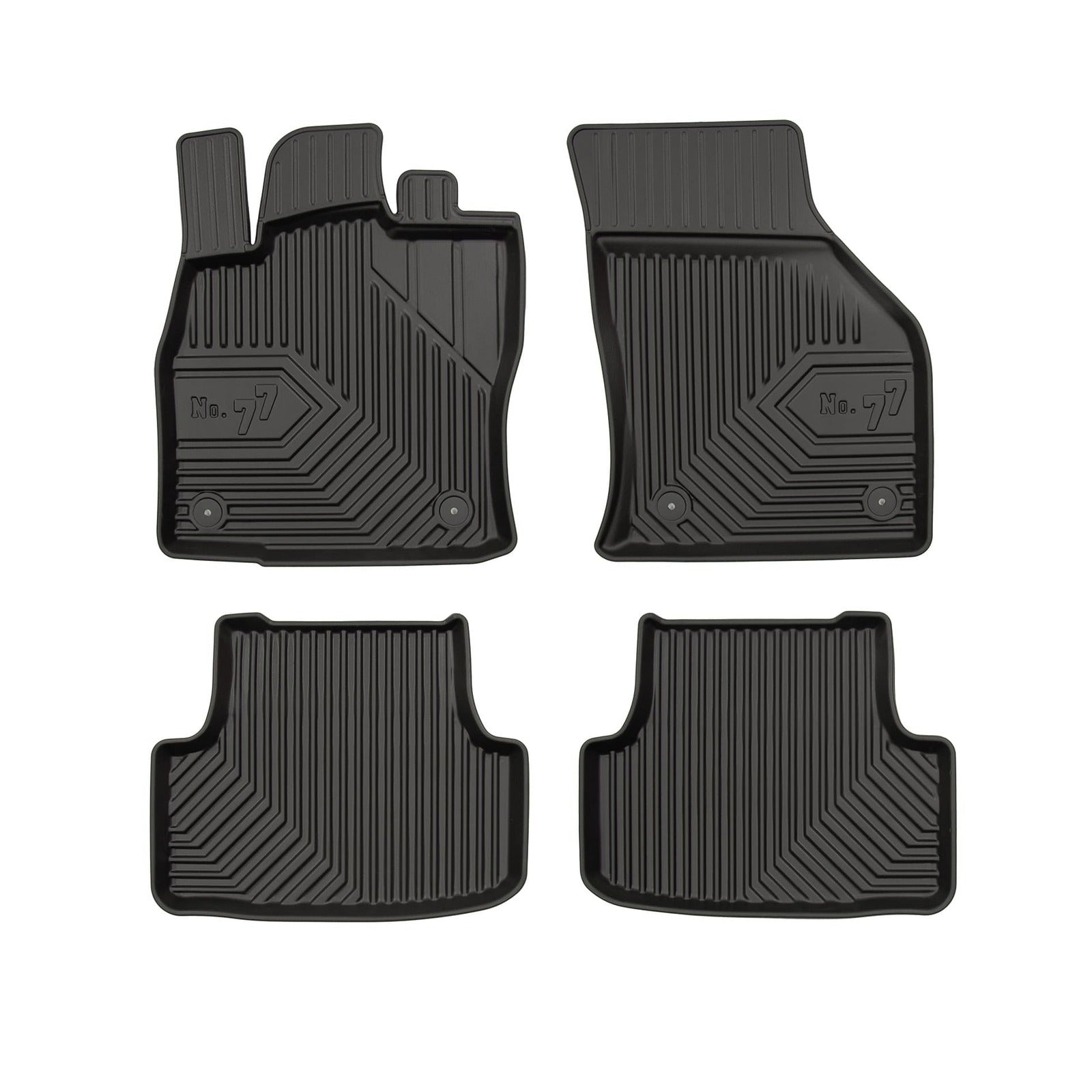PACK 4 TAPETES BORRACHA NO.77 VOLKSWAGEN T-ROC 2017-2025