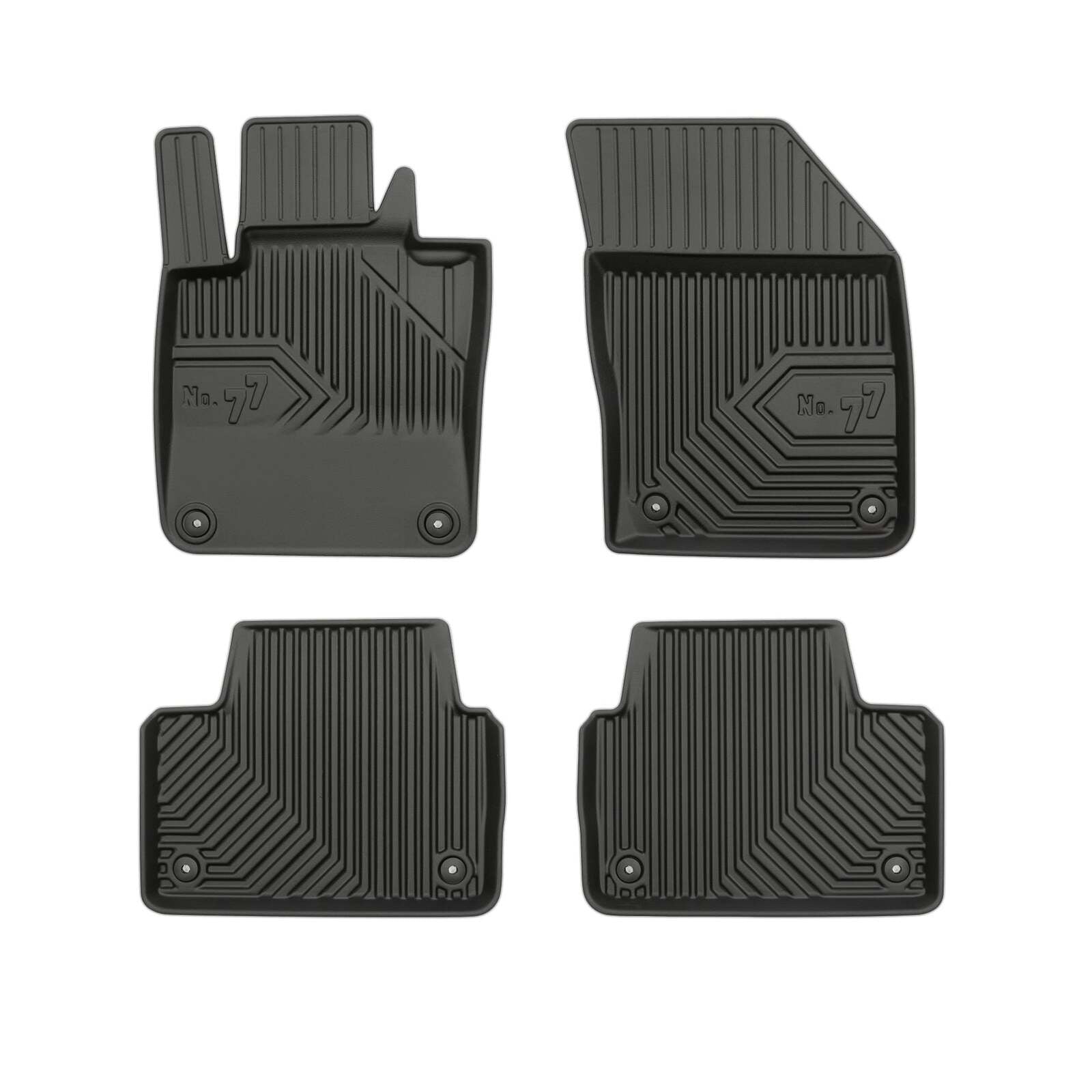 PACK 4 TAPETES BORRACHA NO.77 VOLVO V60 II 2018->