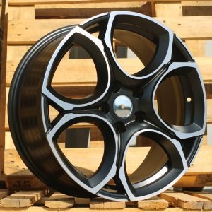 Jante Volkswagen 17x7,5 ET45 5x112 - Black Polished Half Matt