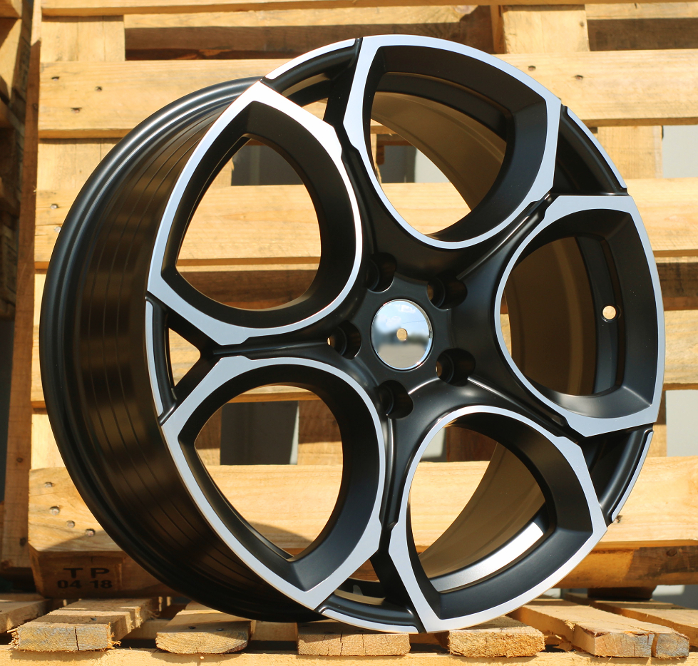 Jante Volkswagen 17x7,5 ET45 5x112 - Black Polished Half Matt
