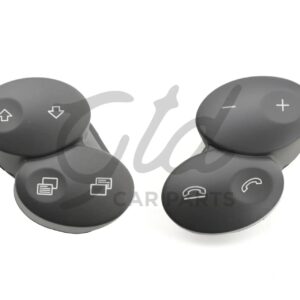 Botões Volante Cinza Escuro Mercedes-Benz Class C CLS CLK W211 W219 W209 2001-2011