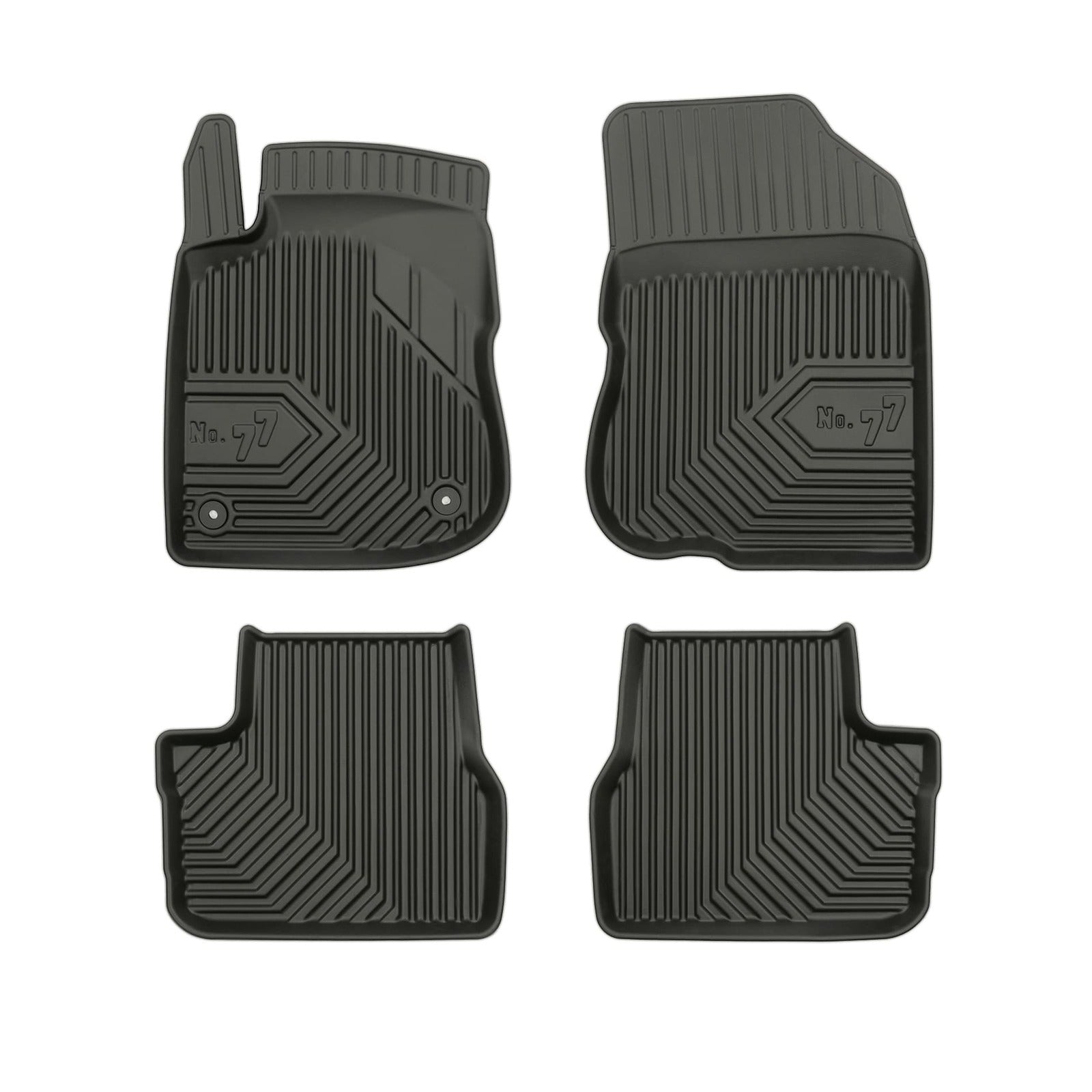 PACK 4 TAPETES BORRACHA NO.77 PEUGEOT 208 I 2012-2019