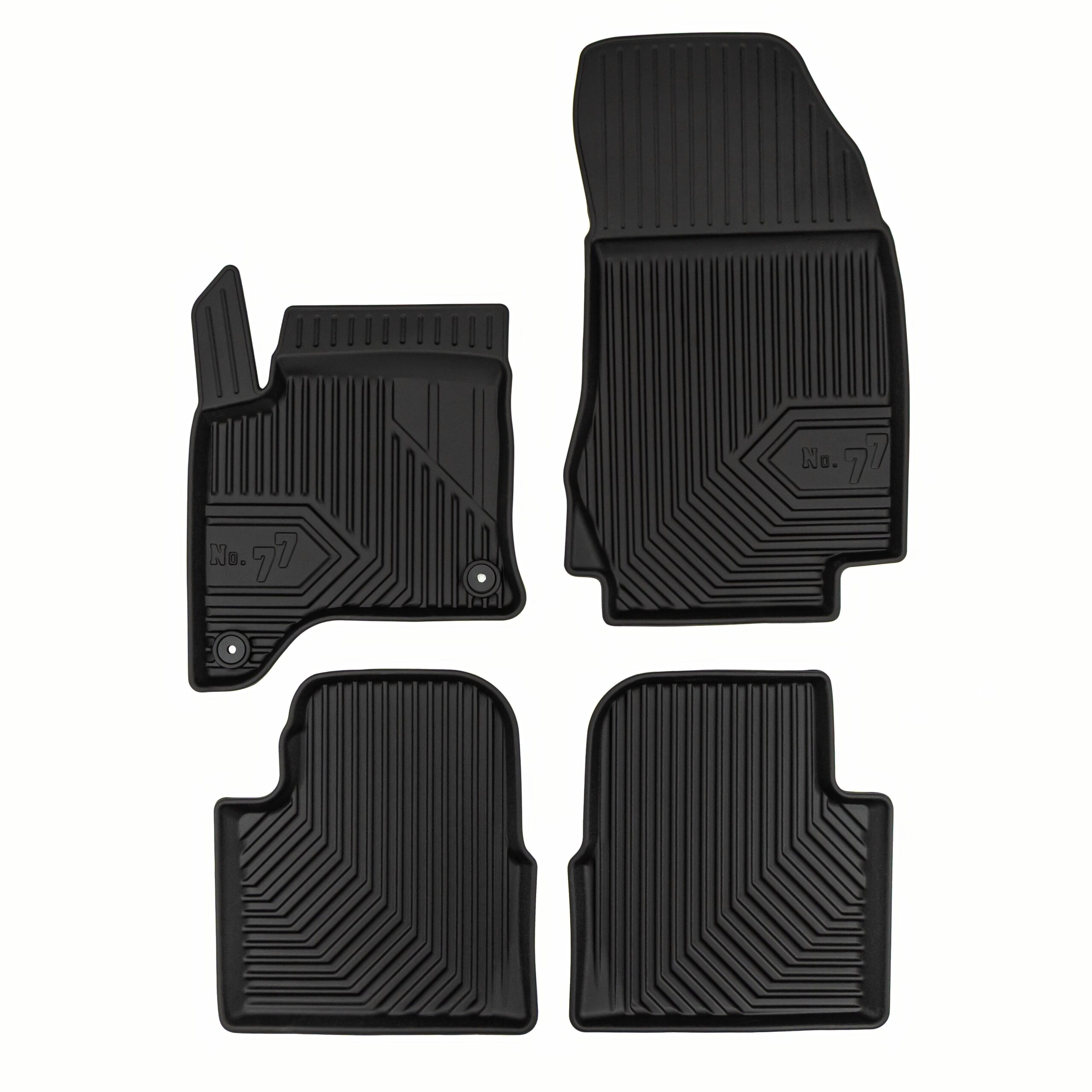 PACK 4 TAPETES BORRACHA NO.77 PEUGEOT 2008 II 2023-2026 Híbrido Pós-Facelift