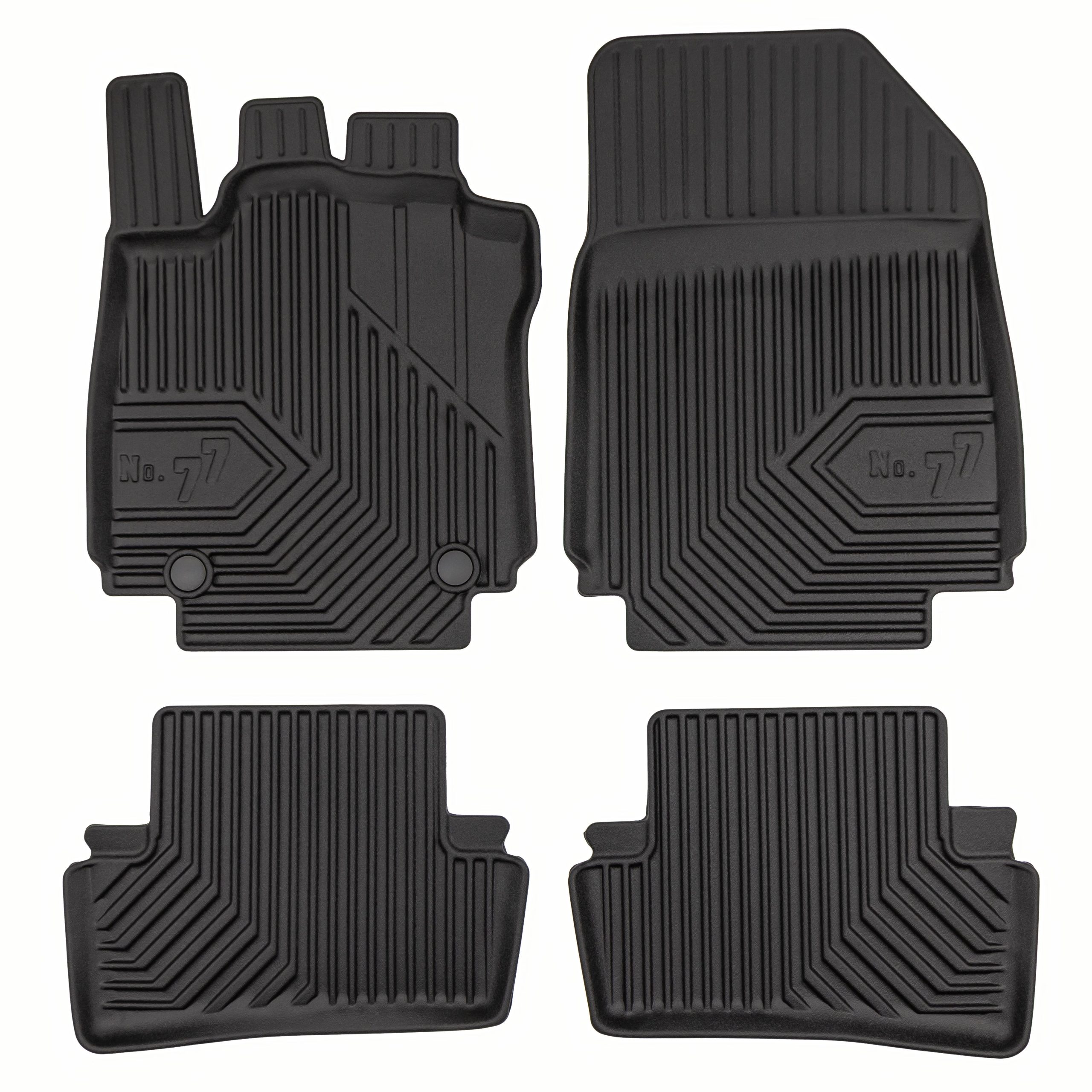 PACK 4 TAPETES BORRACHA NO.77 RENAULT CLIO IV 2012-2020