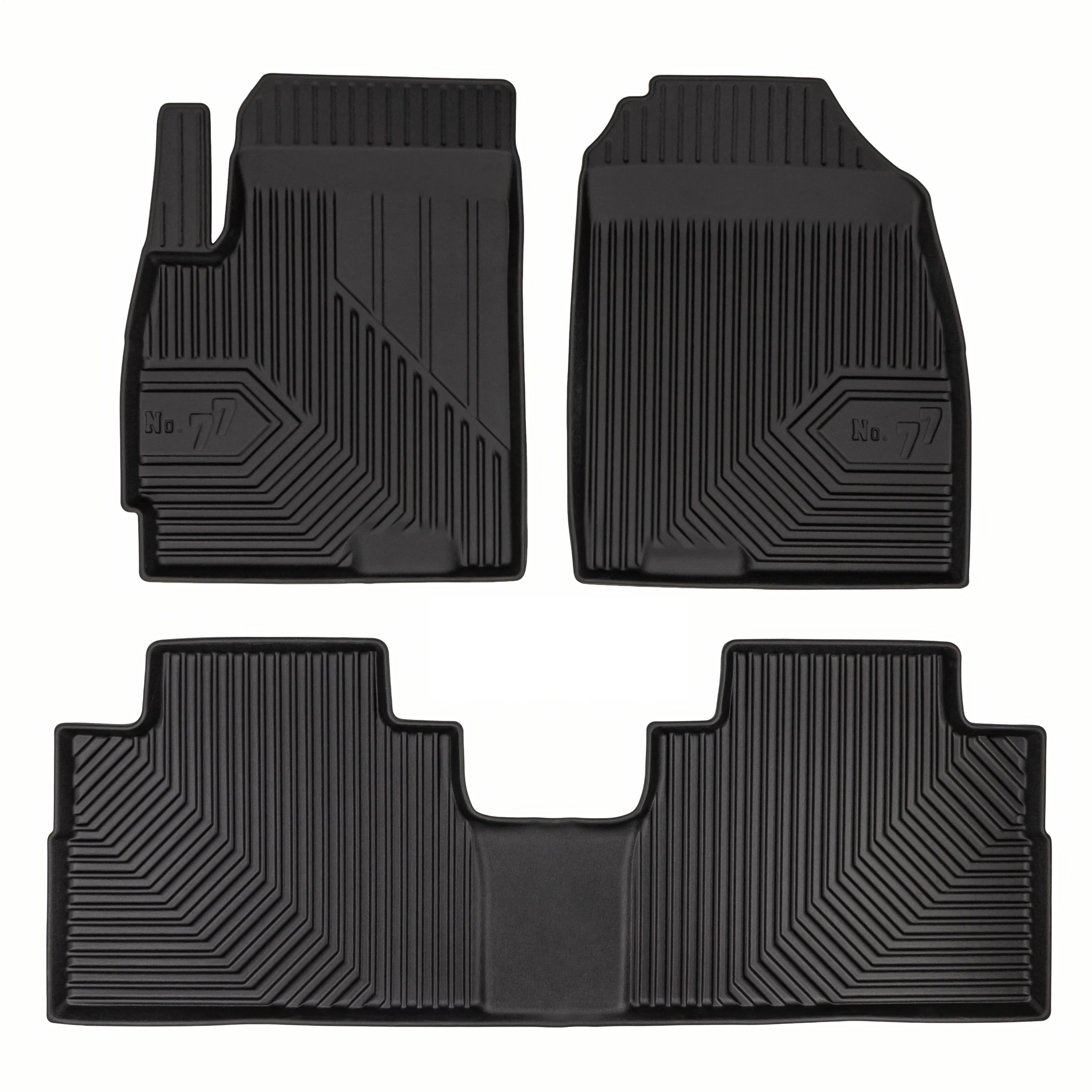 PACK 3 TAPETES BORRACHA NO.77 JETOUR X70 PLUS 2024-2026