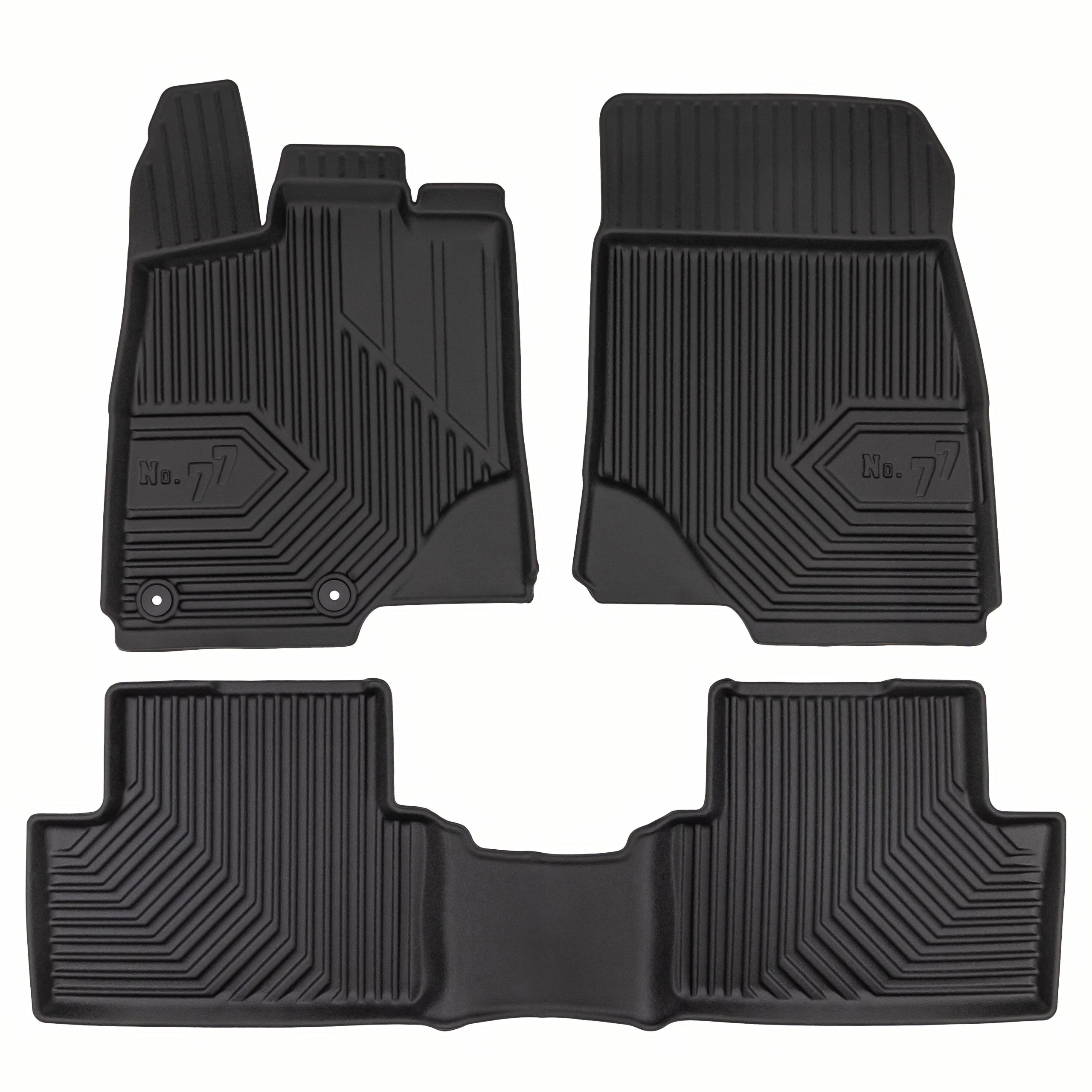 PACK 3 TAPETES BORRACHA NO.77 PEUGEOT 3008 III HIBRIDO 2023-2026