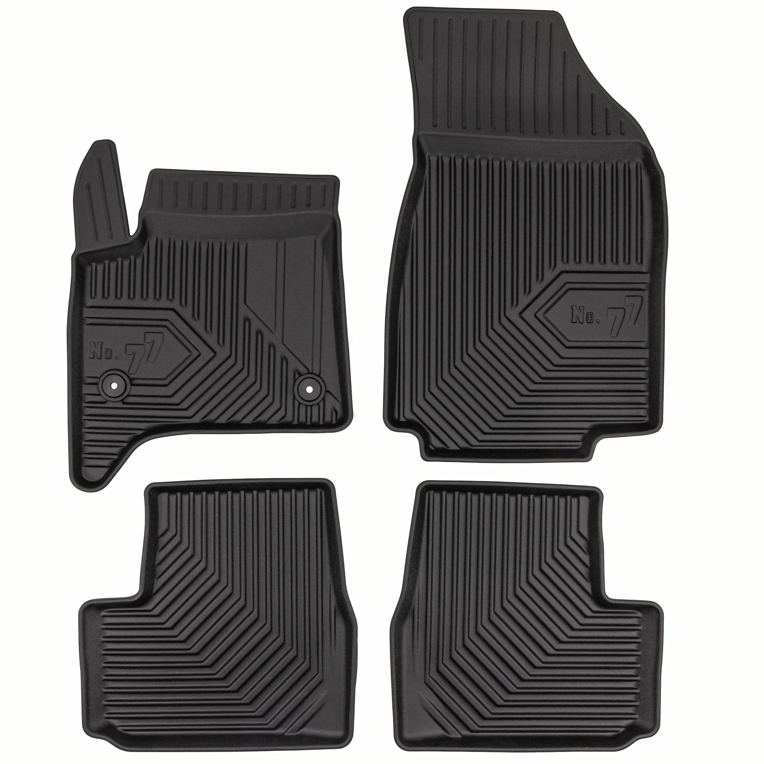 PACK 4 TAPETES BORRACHA NO.77 FIAT GRANDE PANDA HIBRIDO 2024->