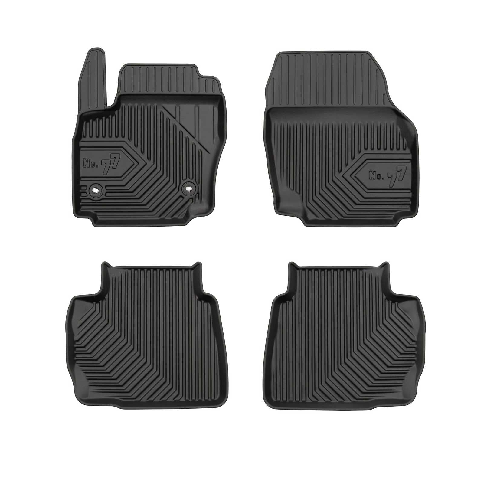 PACK 4 TAPETES BORRACHA NO.77 FORD MONDEO IV 2007-2014 VERSÃO 2