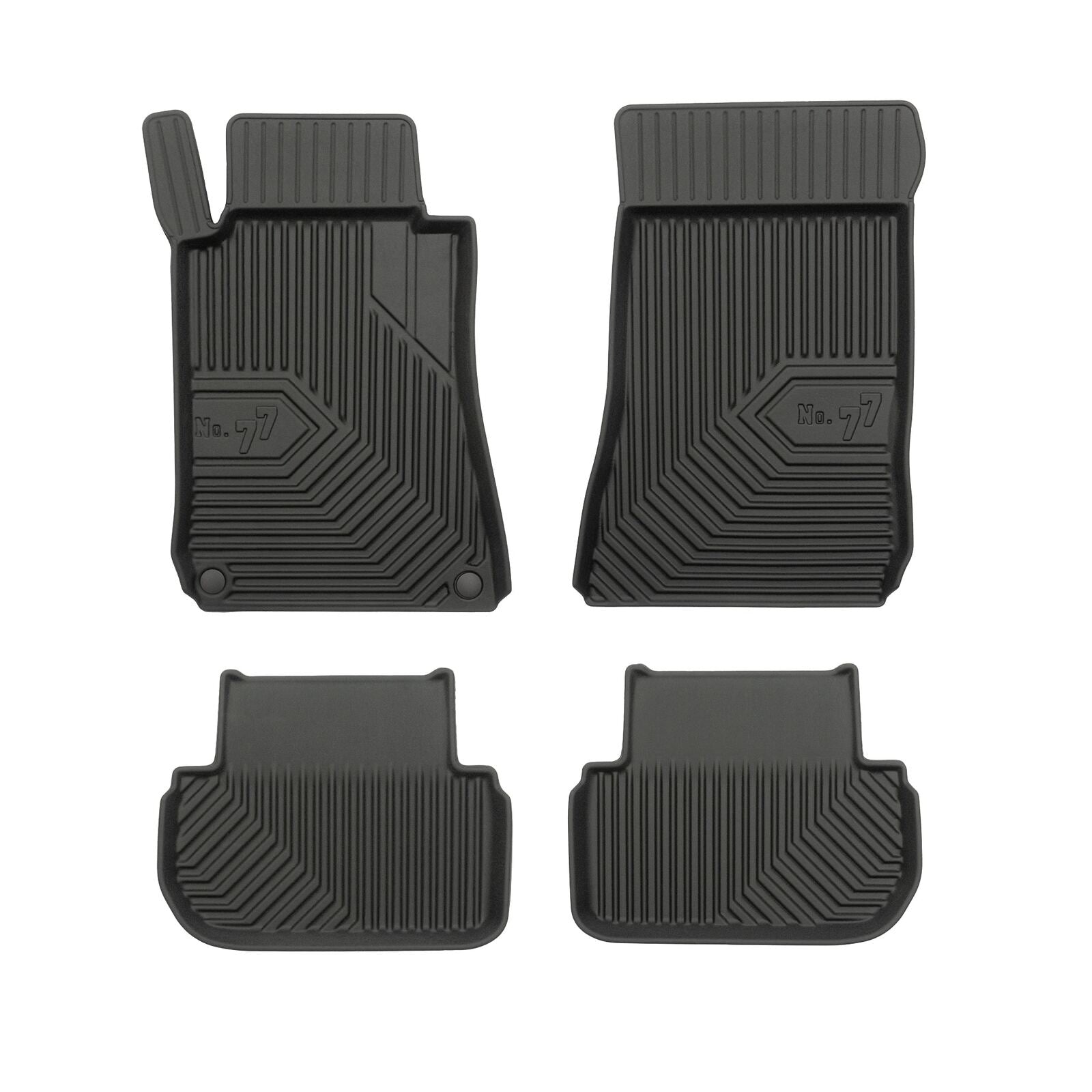 PACK 4 TAPETES BORRACHA NO.77 MERCEDES-BENZ CLK C209 COUPE 2002-2009