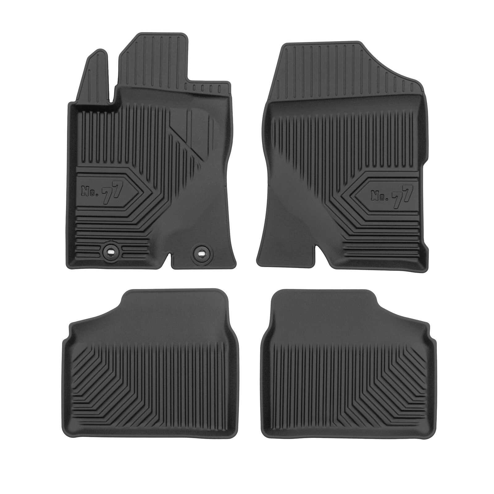 PACK 4 TAPETES BORRACHA NO.77 TOYOTA AVENSIS II 2003-2009