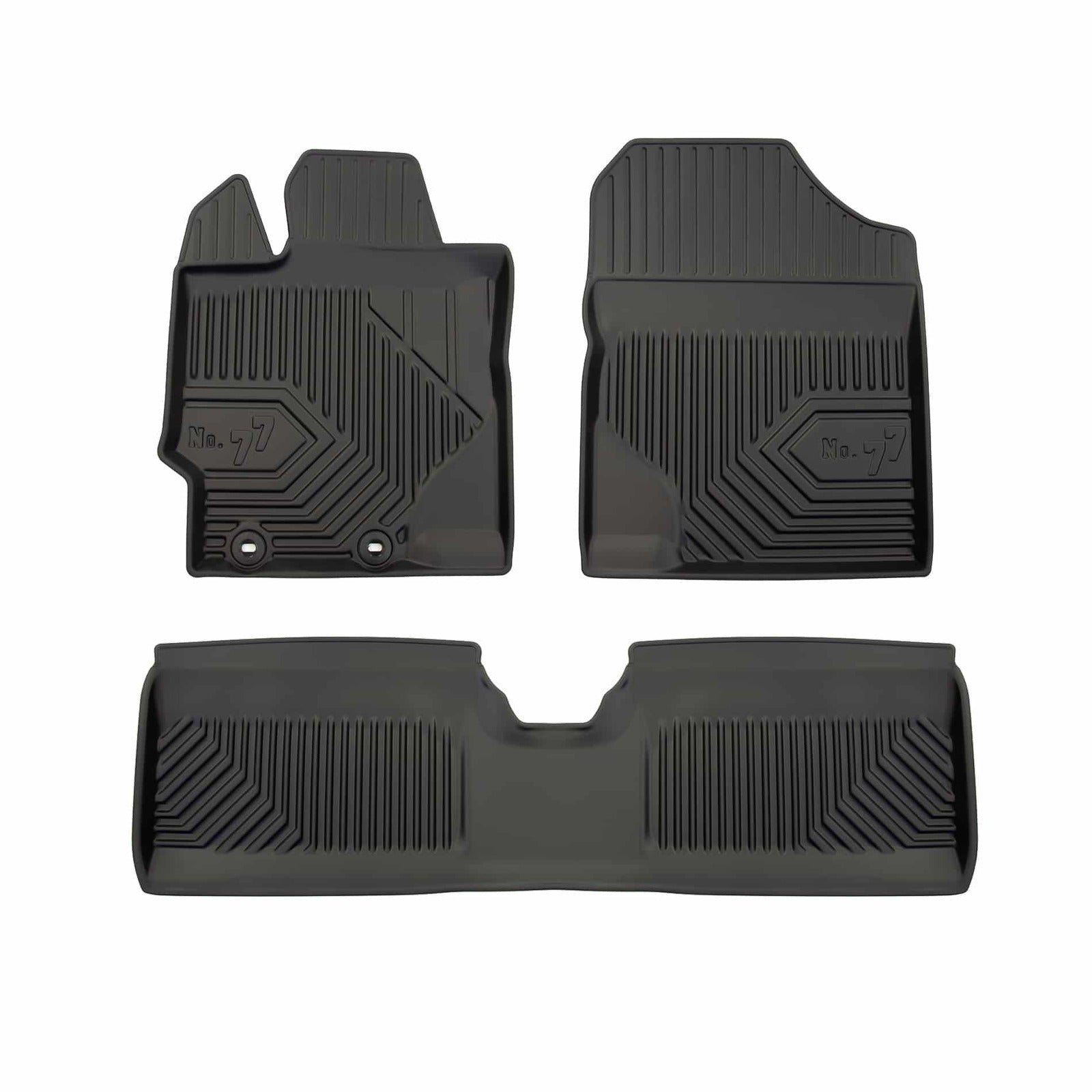 PACK 3 TAPETES BORRACHA NO.77 TOYOTA YARIS III 2011-2020