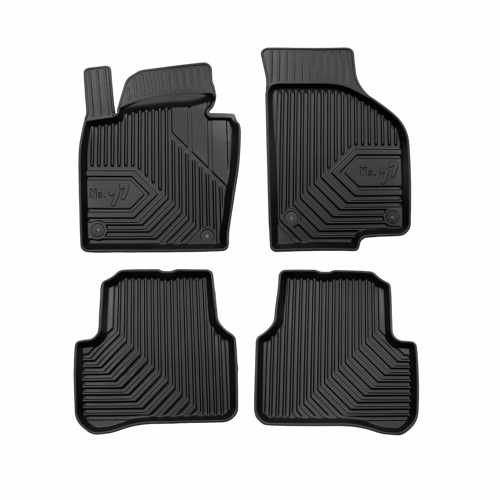 PACK 4 TAPETES BORRACHA NO.77 VOLKSWAGEN CC FASTBACK 2012-2016