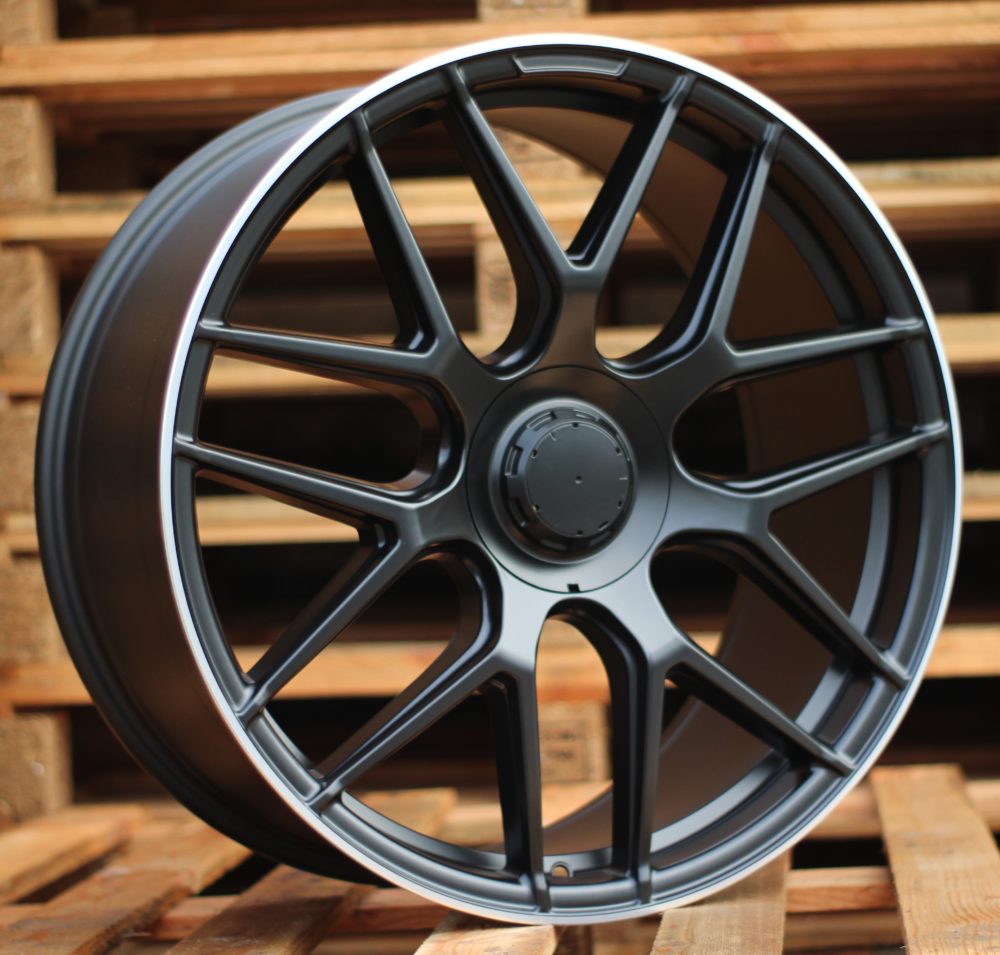 Jante Mercedes 20x8,5 ET40 5x112 - Black Half Matt+Polished Lip