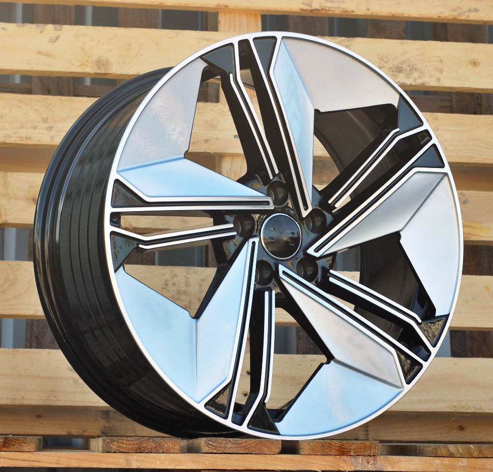 Jante Audi 19x8,5 ET35 5x112 - Silver Shining+Black