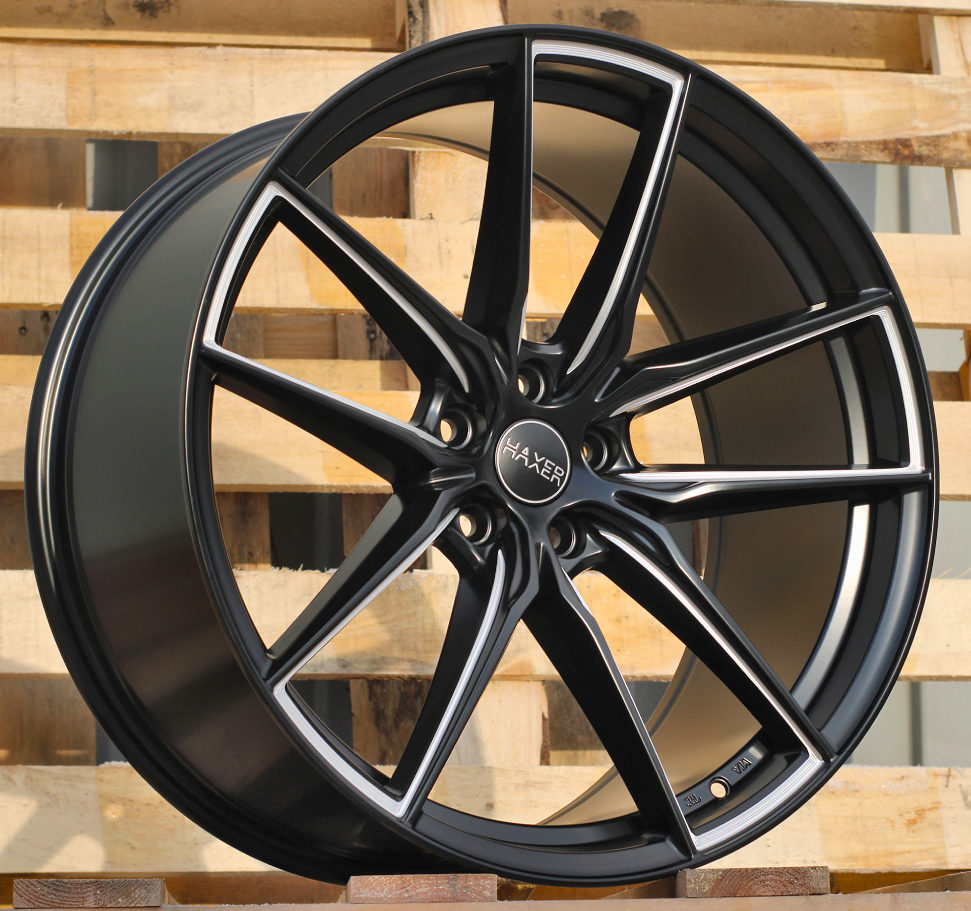 Jante HAXER 19x8 ET40 5x114,3 - Black Half Matt