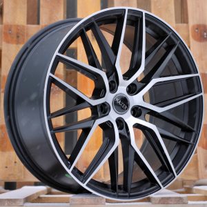 Jante HAXER 19x8,5 ET40 5x114,3 - Black Polished Half Matt