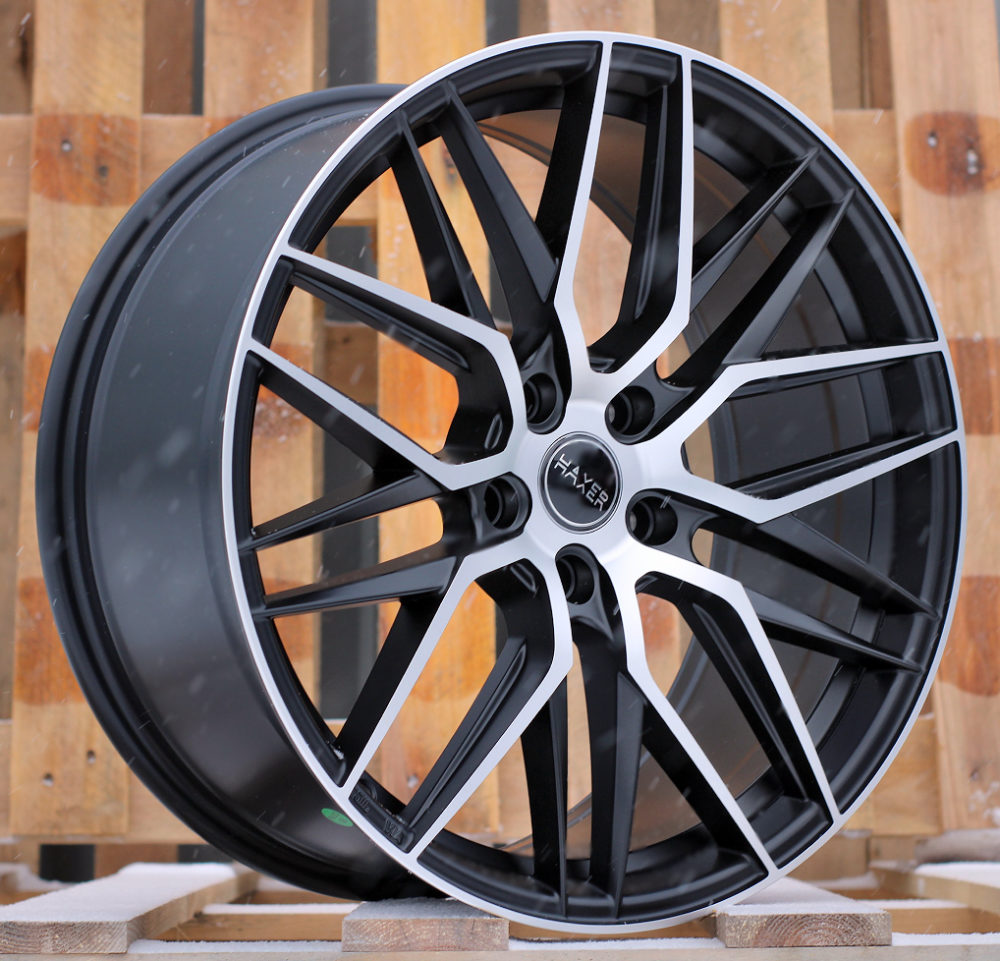 Jante HAXER 19x8,5 ET40 5x114,3 - Black Polished Half Matt