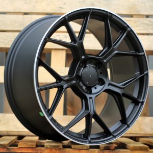 Jante Mercedes 20x8,5 ET40 5x112 - Black Matt+Polished Lip