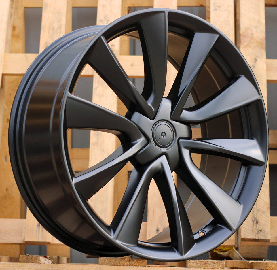 Jante Tesla 20x8,5 ET35 5x114,3 - Black Half Matt