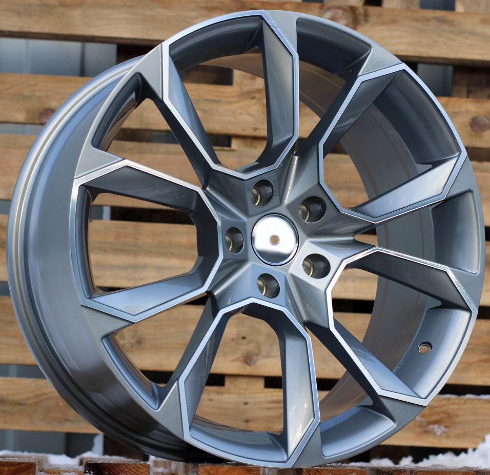 Jante Skoda 18x8 ET40 5x112 - Grey Polished+Powder Coating