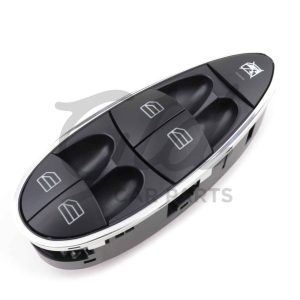 Alternative view of Comutador Vidros Condutor Mercedes-Benz Classe E CLS W211 W219 2003-2009 C/Cromado
