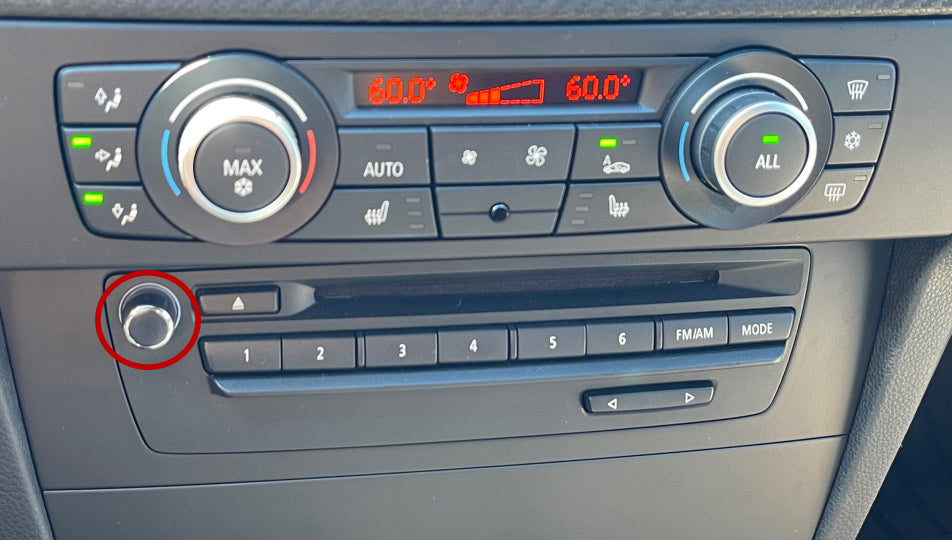Botão Volume P/ Rádio BMW SÉRIE 1 3 E82 E88 E90 E91 E92 2004-2012 Modelo A - Image 2