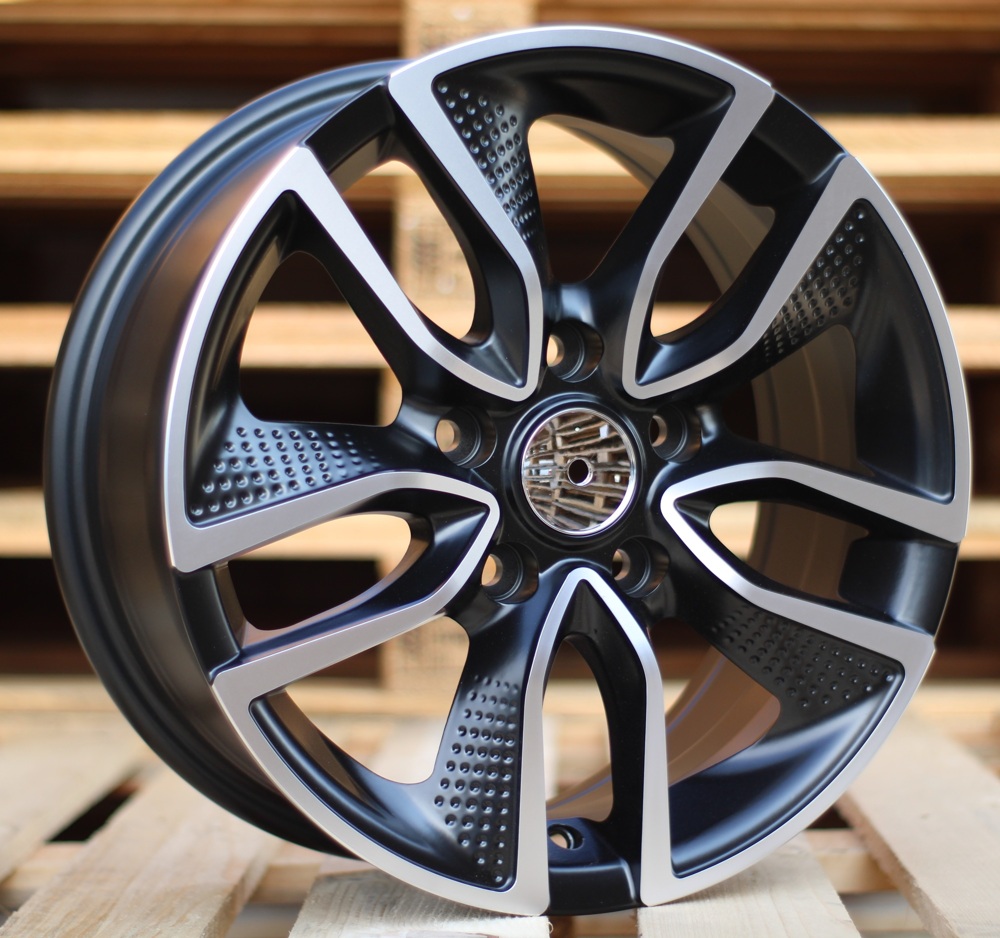 Jante RACIN 15x6,5 ET45 5x112 - Black Polished Half Matt