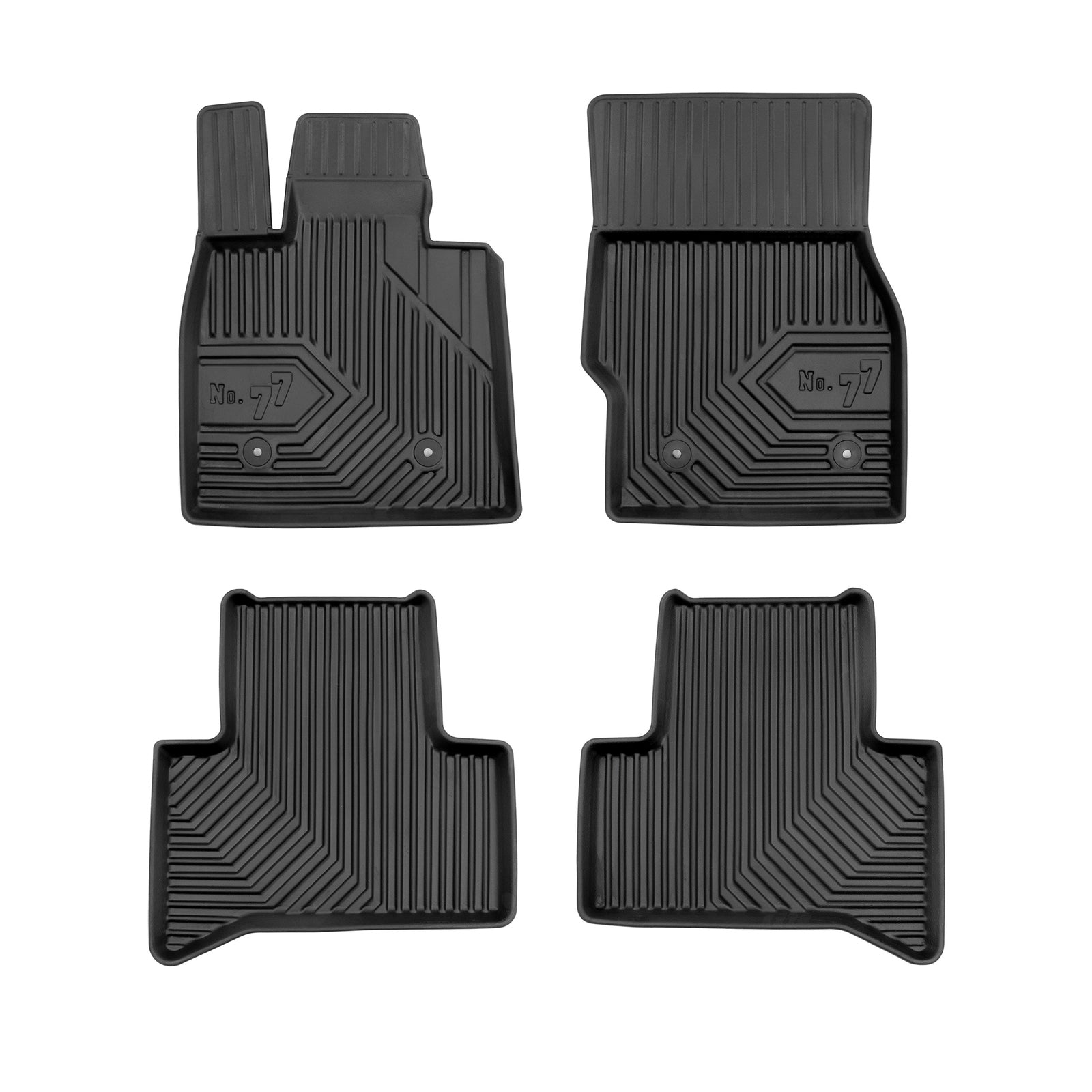 PACK 4 TAPETES BORRACHA NO.77 ALFA ROMEO STELVIO SUV 2016->