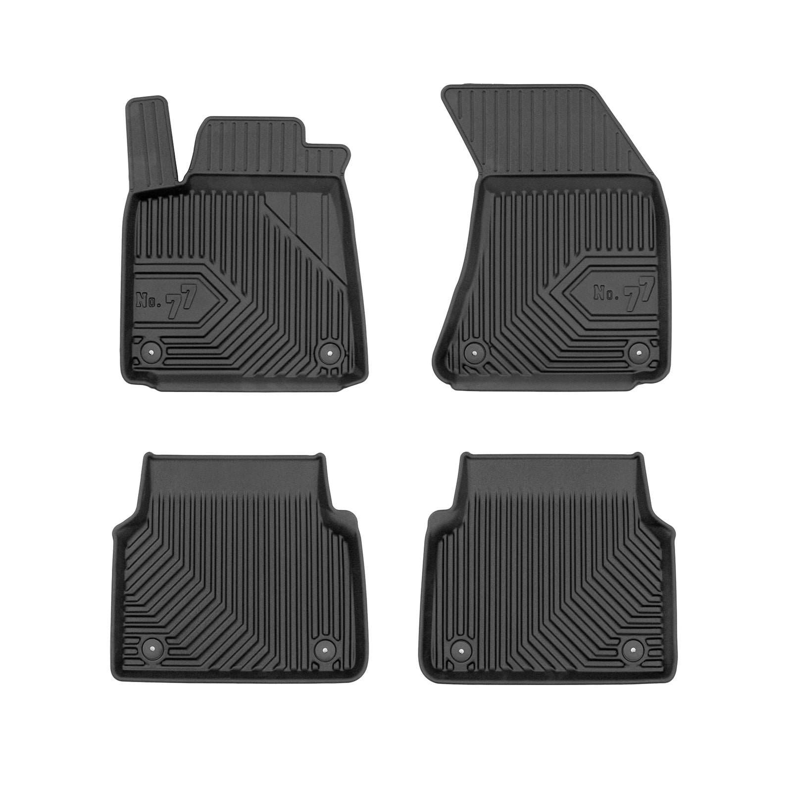 PACK 4 TAPETES BORRACHA NO.77 AUDI A8 D4 2009-2017