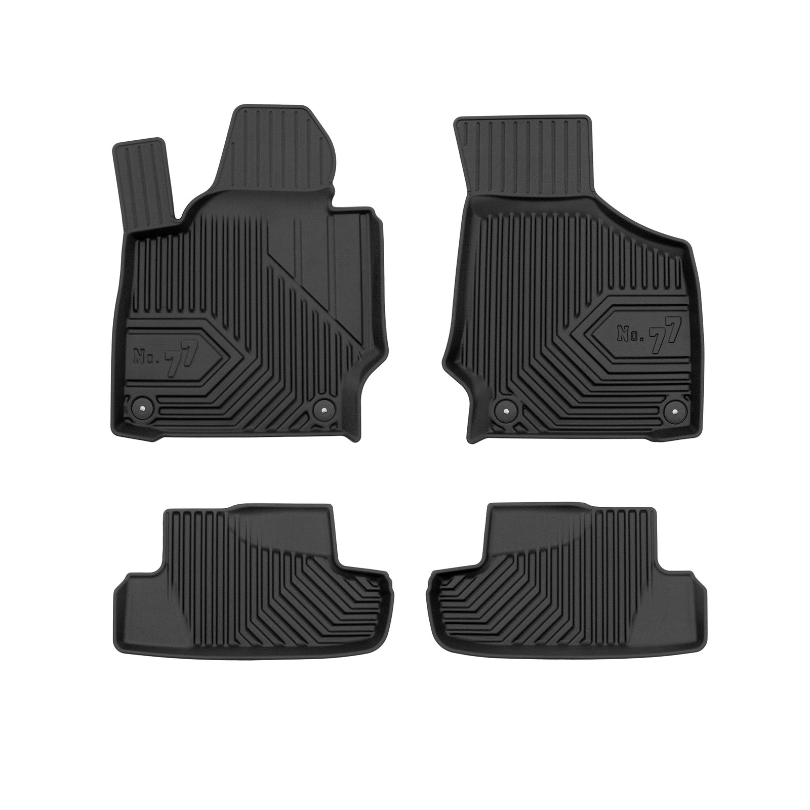 PACK 4 TAPETES BORRACHA NO.77 AUDI TT II 2006-2014