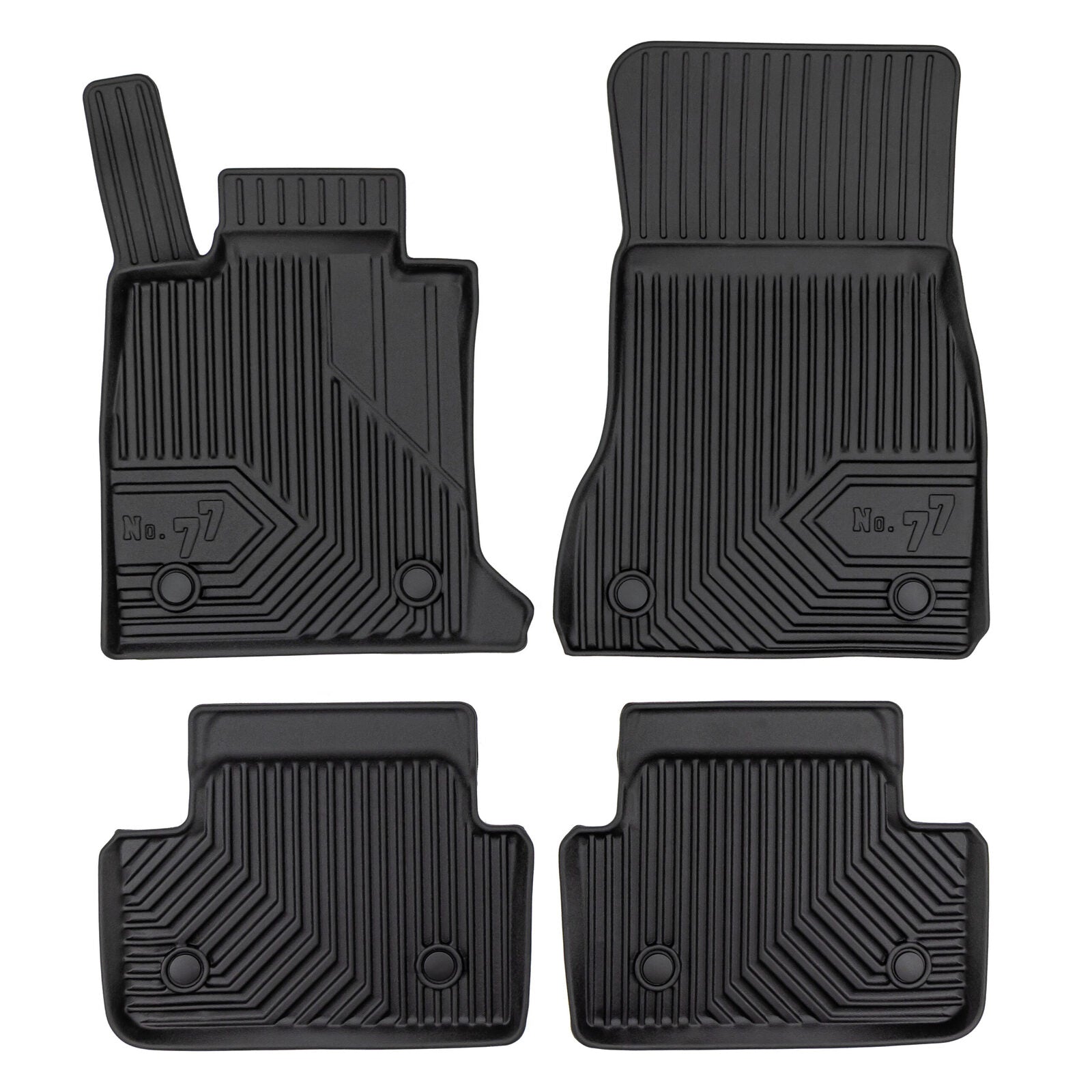 PACK 4 TAPETES BORRACHA NO.77 BMW Série 5 G60 SEDAN 2023->