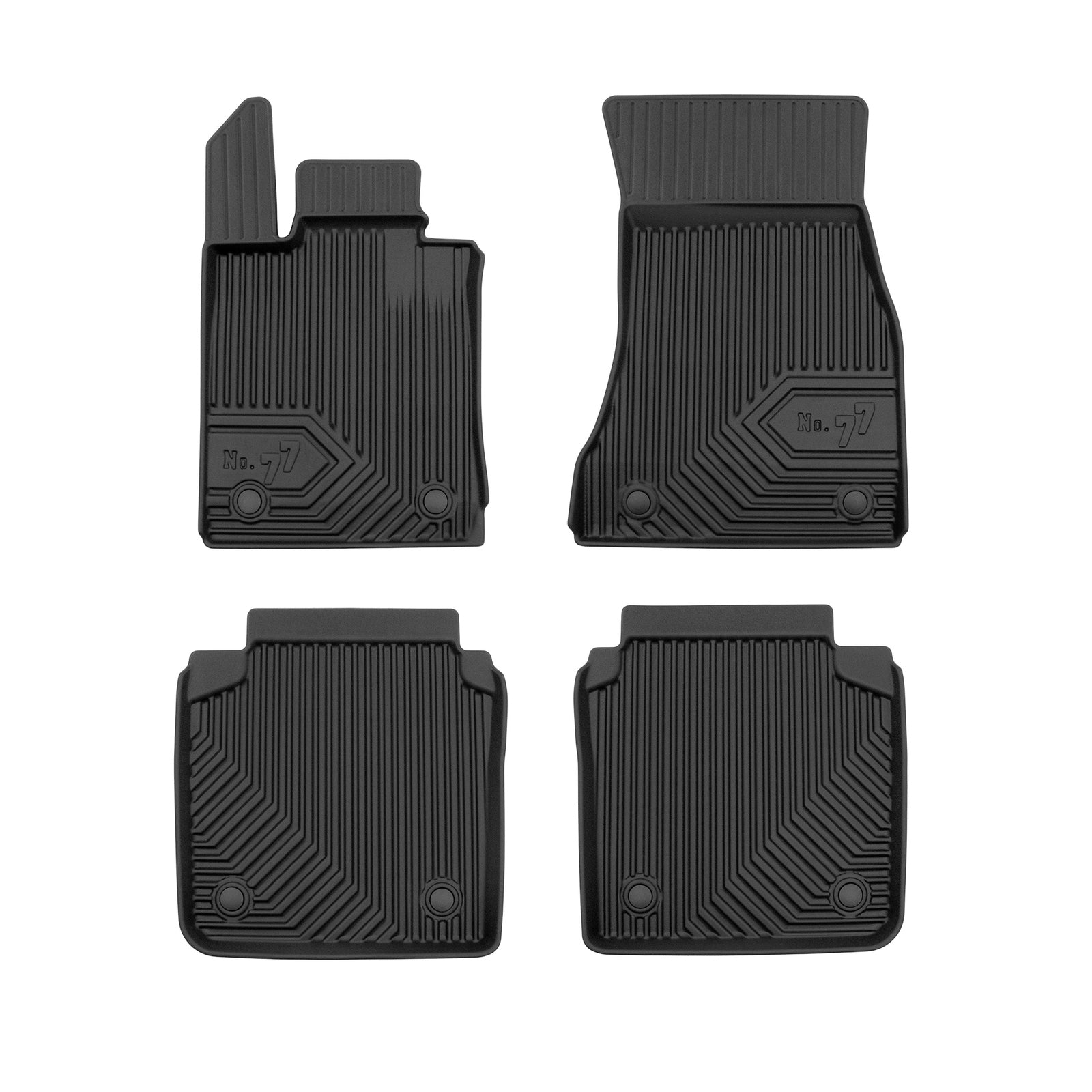 PACK 4 TAPETES BORRACHA NO.77 BMW Série 7 G12 SEDAN 2015-2022