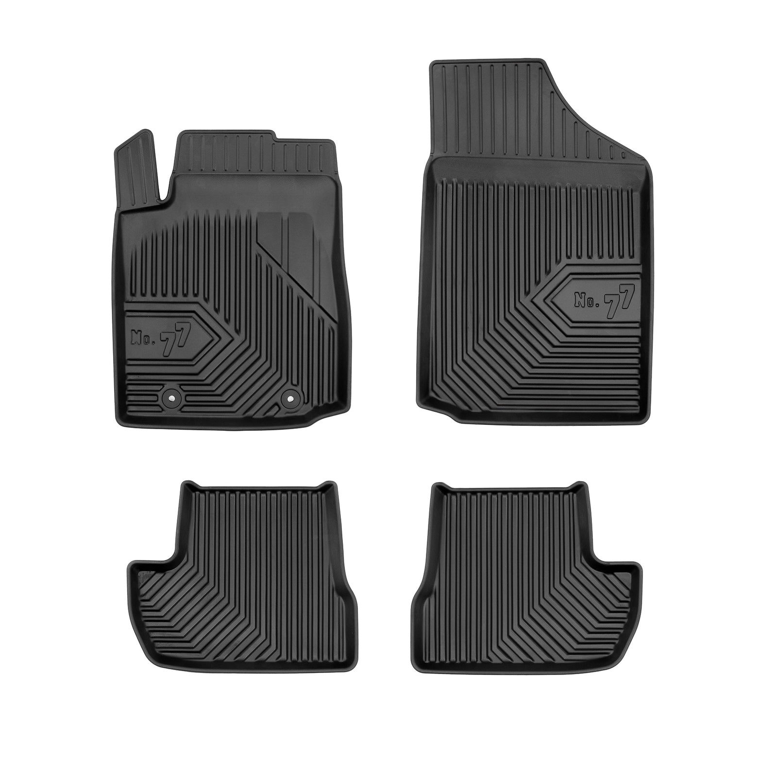 PACK 4 TAPETES BORRACHA NO.77 CITROEN C2 2003-2009