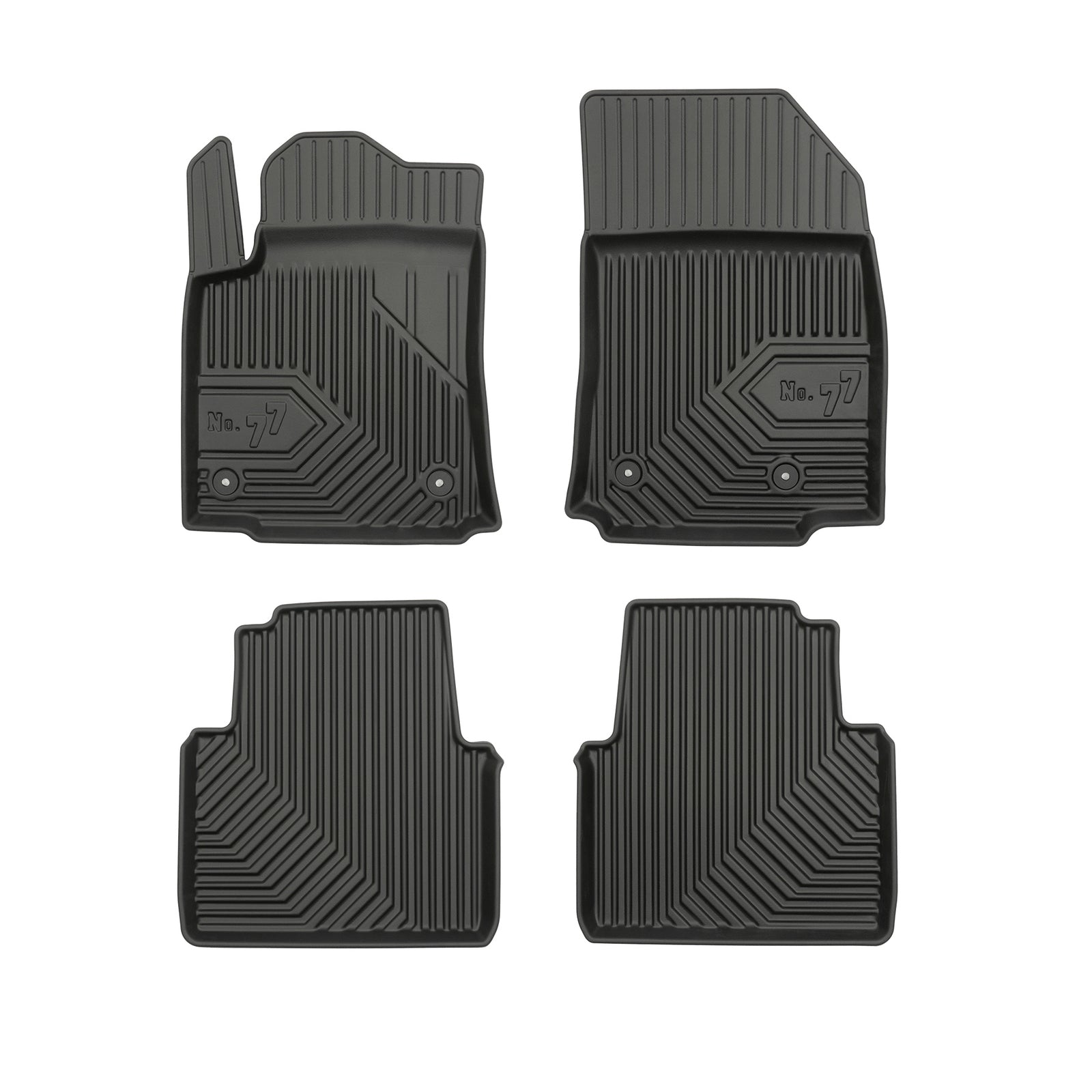 PACK 4 TAPETES BORRACHA NO.77 CITROEN C3 AIRCROSS 2017-2024