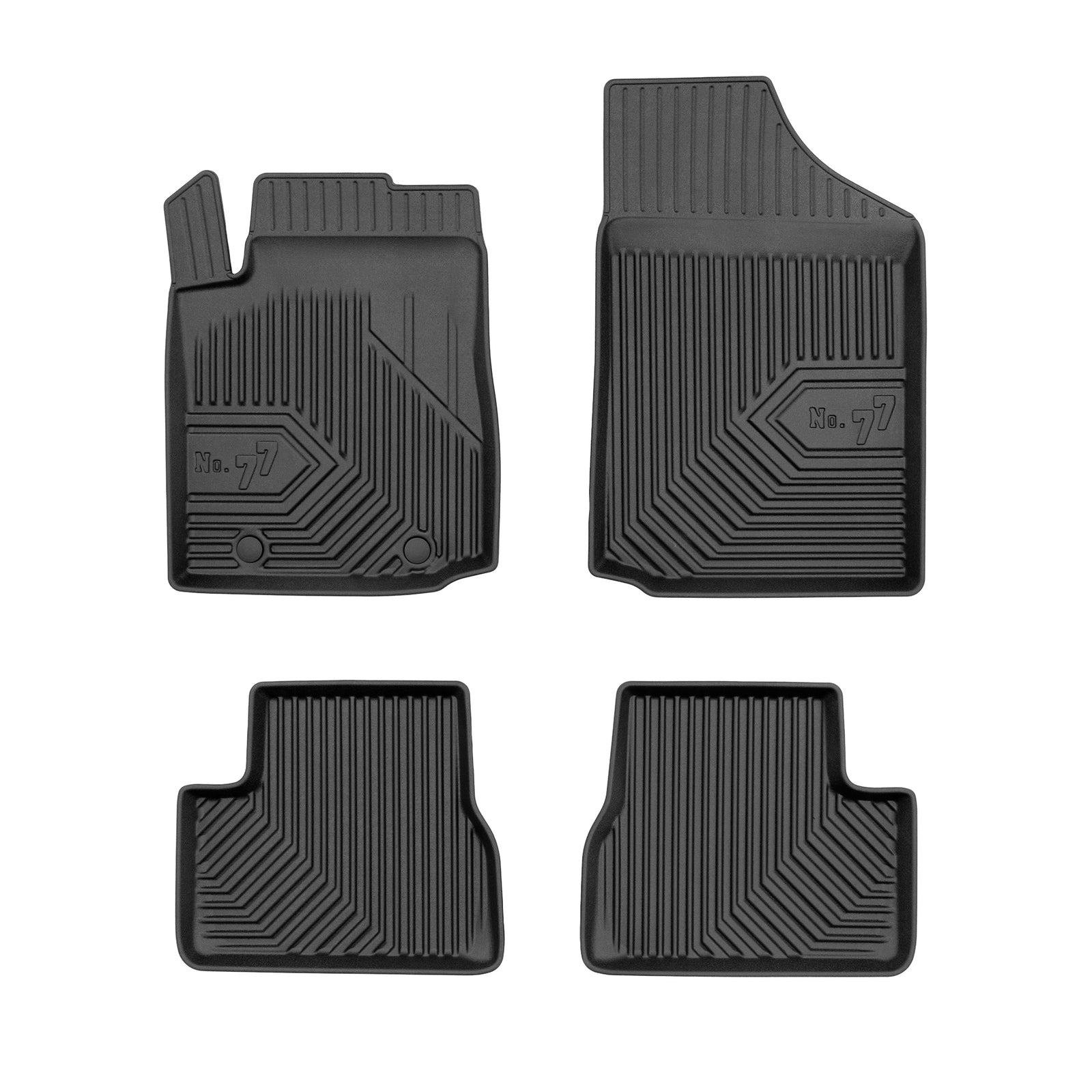 PACK 4 TAPETES BORRACHA NO.77 CITROEN C3 I 2002-2009