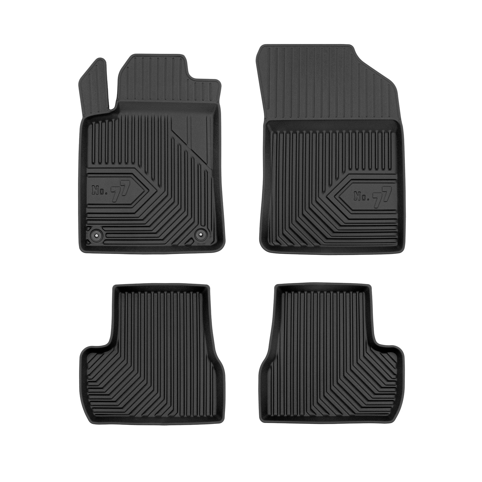 PACK 4 TAPETES BORRACHA NO.77 CITROEN C3 II 2009-2016