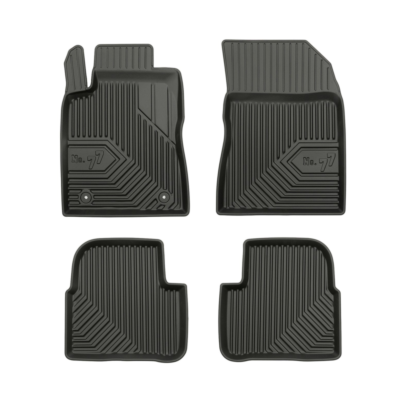 PACK 4 TAPETES BORRACHA NO.77 CITROEN C3 III 2016-2024