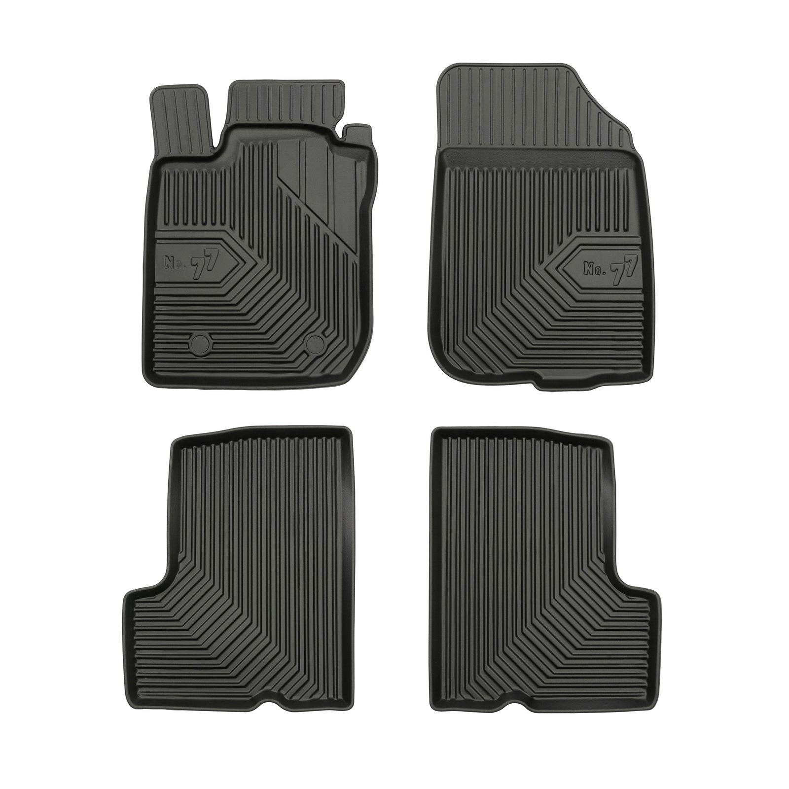 PACK 4 TAPETES BORRACHA NO.77 DACIA DUSTER I 2010-2013