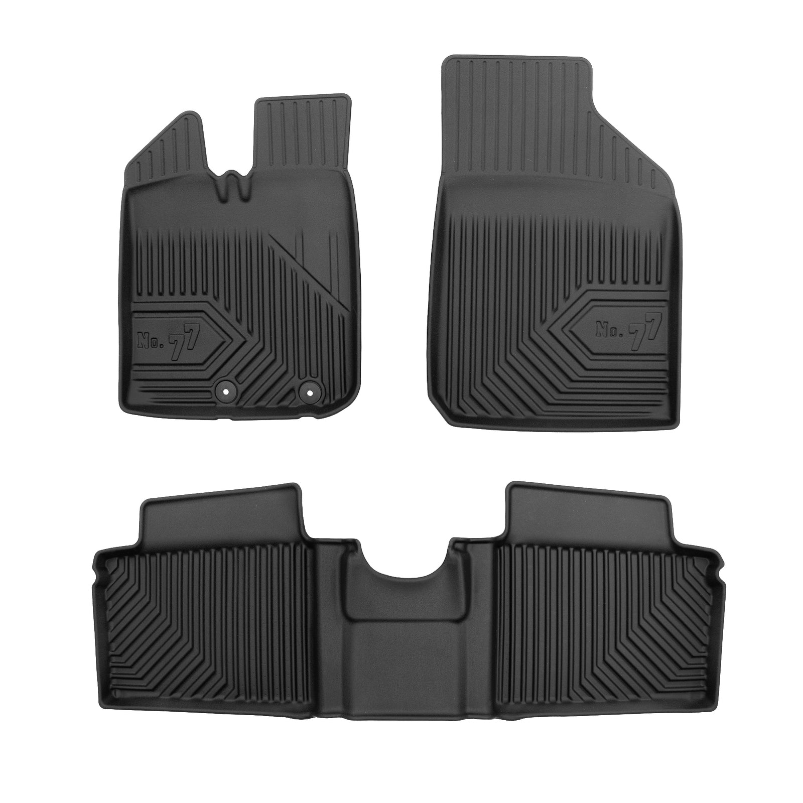 PACK 4 TAPETES BORRACHA NO.77 DACIA SPRING 2021->
