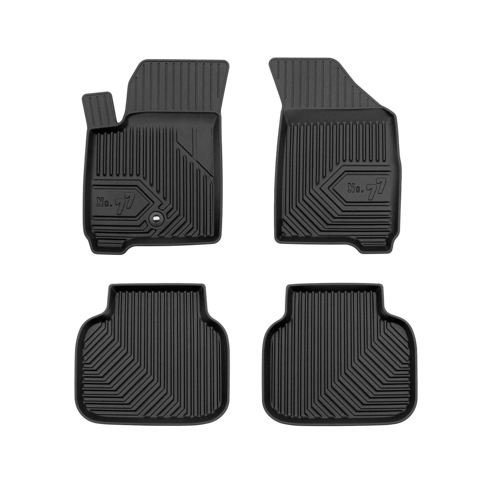 PACK 4 TAPETES BORRACHA NO.77 DODGE JOURNEY I 2008-2020