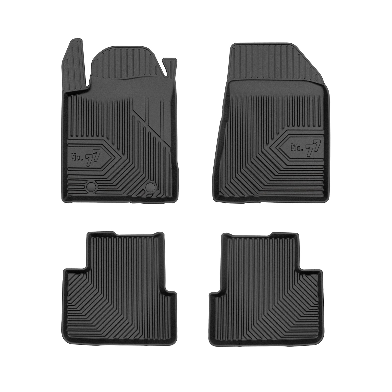 PACK 4 TAPETES BORRACHA NO.77 FIAT BRAVO II 2007-2014