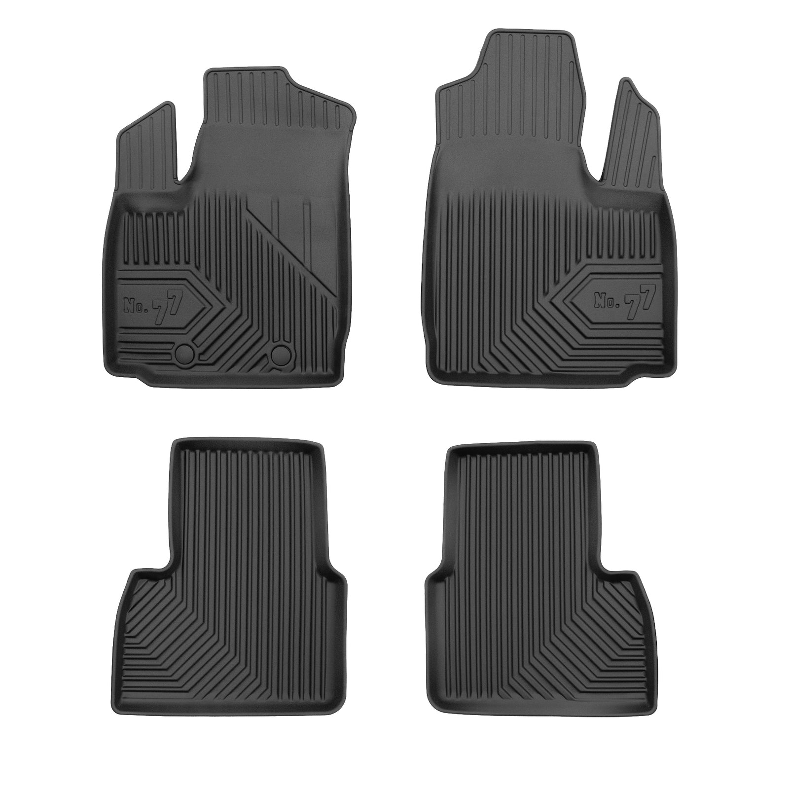 PACK 3 TAPETES BORRACHA NO.77 FIAT E-DOBLO I 2022->