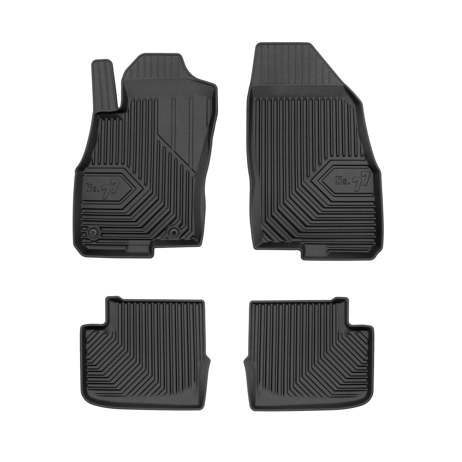 PACK 4 TAPETES BORRACHA NO.77 FIAT GRANDE PUNTO 2005-2009