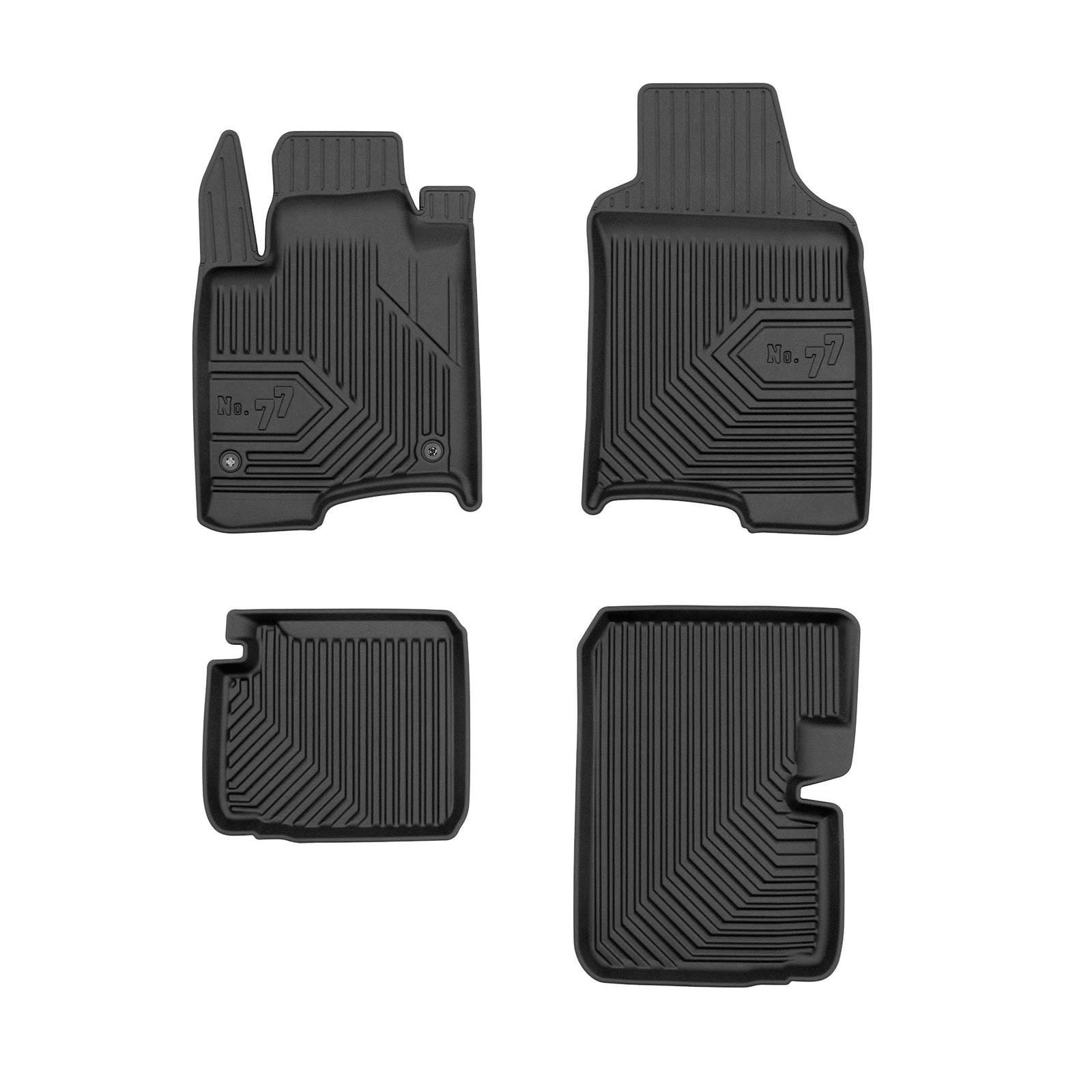 PACK 4 TAPETES BORRACHA NO.77 FIAT PANDA III 2020->